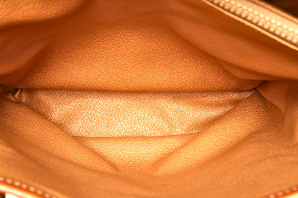 セリーヌ マカダム ブラウン PVC レザー トートバッグ レディース CELINE 中古