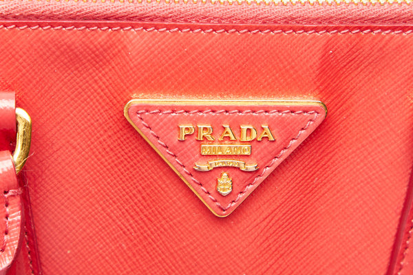 プラダ BN2316 ピンク パテントレザー ハンドバッグ ショルダーバッグ 2WAY レディース PRADA 中古
