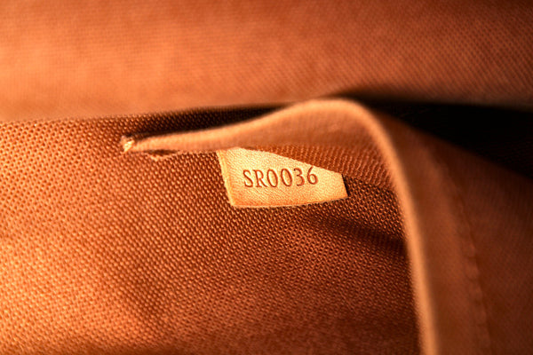 ルイ ヴィトン モノグラム ポパンクール オ M40007  ブラウン 茶 PVC レザー トートバッグ レディース LOUIS VUITTON 中古