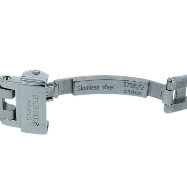 エルメス クリッパー  CL4.210 シルバー ピンクゴールド ステンレススチール 腕時計 レディース HERMES クオーツ ピンク文字盤 【中古】
