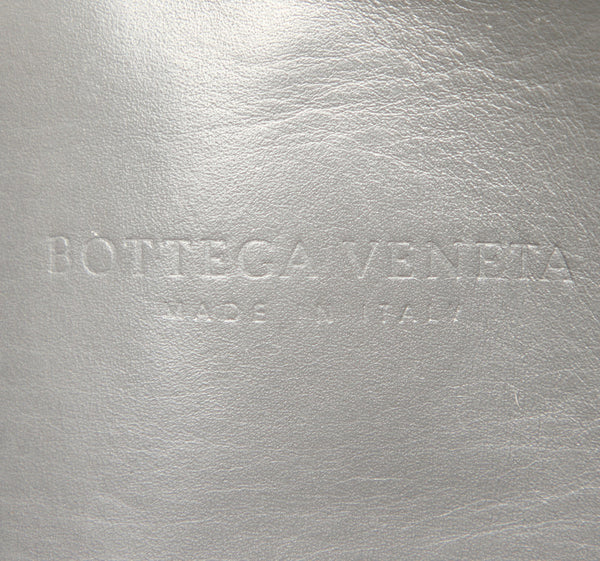 ボッテガヴェネタ イントレチャート グレー レザー トートバッグ ユニセックス BOTTEGAVENETA 中古