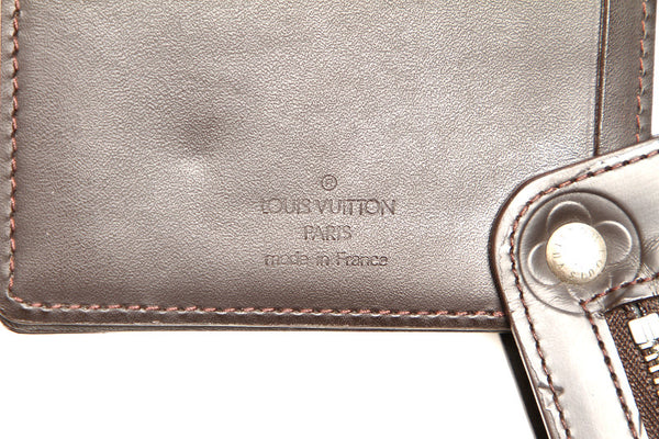 ルイ ヴィトン モノグラム グラセ  ホイスト M66450 ブラウン レザー 二つ折り財布 ユニセックス LOUIS VUITTON 中古