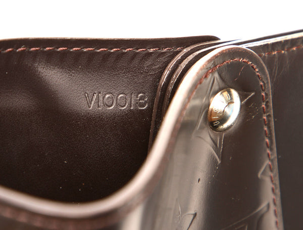 ルイ ヴィトン モノグラム グラセ  ホイスト M66450 ブラウン レザー 二つ折り財布 ユニセックス LOUIS VUITTON 中古