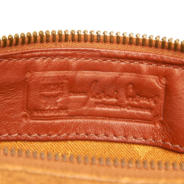 エム シー エム ブラウン レザー ボストンバッグ レディース MCM 中古