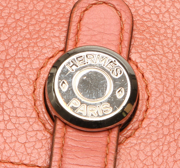 エルメス ドゴン ピンク レザー 長財布 レディース HERMES 中古