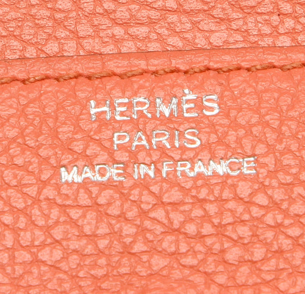 エルメス ドゴン ピンク レザー 長財布 レディース HERMES 中古