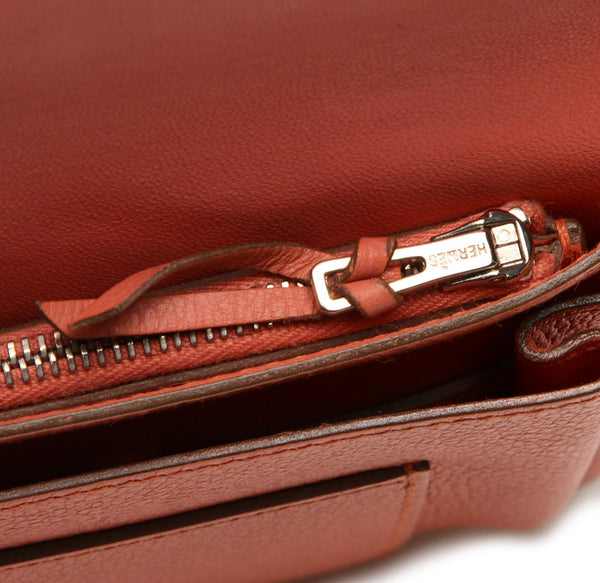 エルメス ドゴン ピンク レザー 長財布 レディース HERMES 中古