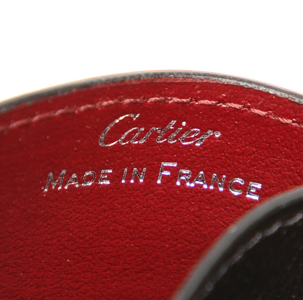 カルティエ ブラック 黒 レザー カードケース ユニセックス CARTIER 中古
