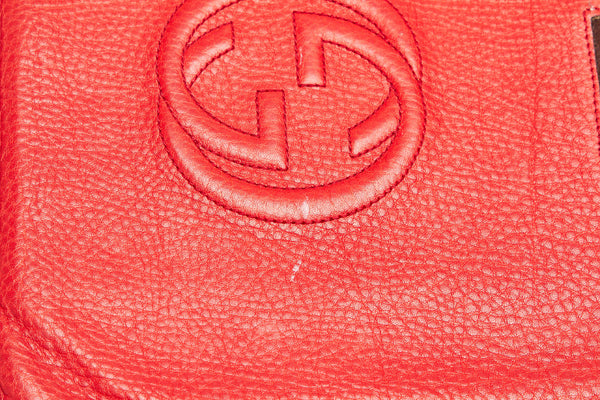 グッチ ソーホー 305986・0416 レッド レザー iPadケース レディース GUCCI 中古