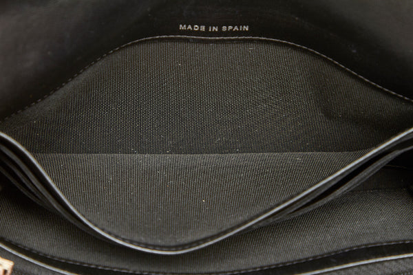 シャネル マトラッセ ブラック ラムスキン 二つ折り財布 レディース CHANEL 中古