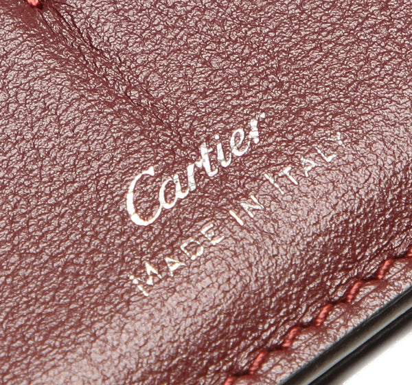 カルティエ ブラック 黒 レザー 長財布 ユニセックス CARTIER 中古