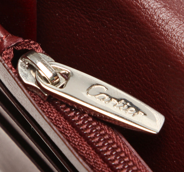 カルティエ ブラック 黒 レザー 長財布 ユニセックス CARTIER 中古