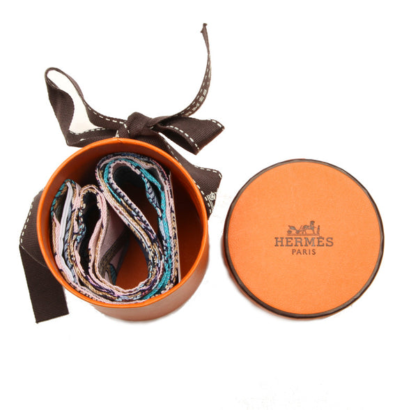 エルメス ツイリー ピンク ブルー モカ グリーン シルク スカーフ レディース HERMES 中古