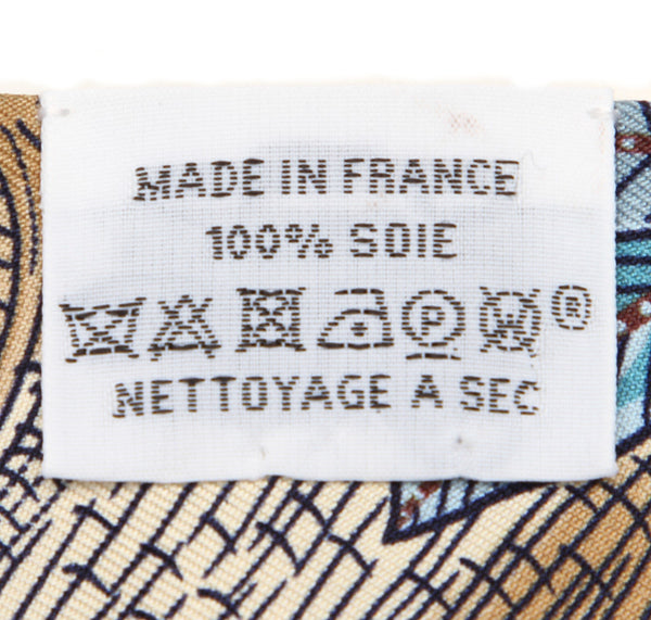 エルメス ツイリー ピンク ブルー モカ グリーン シルク スカーフ レディース HERMES 中古