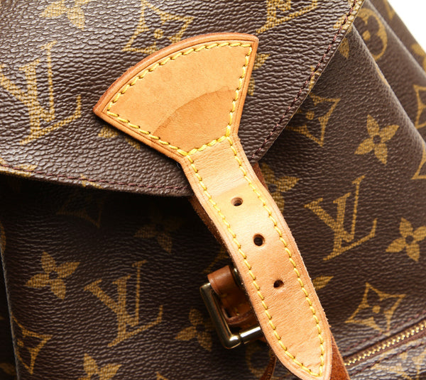 ルイ ヴィトン モノグラム モンスリMM M51136  ブラウン 茶 PVC レザー リュック・デイパック レディース LOUIS VUITTON 中古