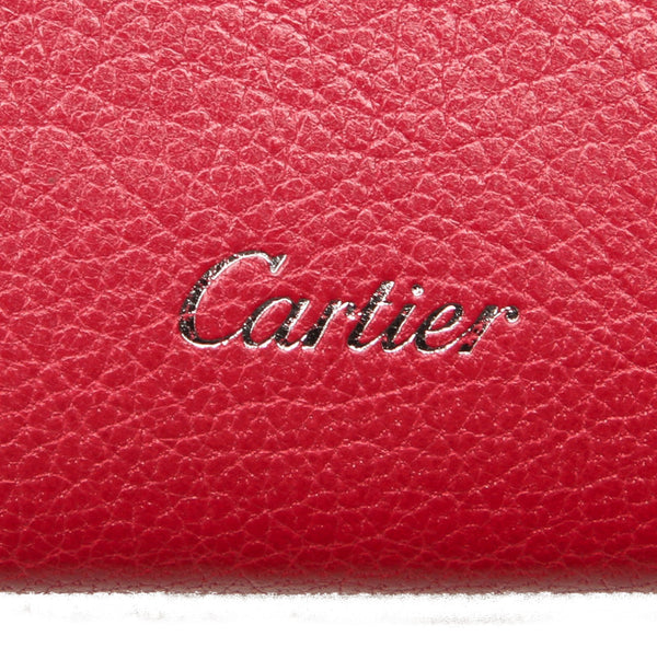 カルティエ ピンク レザー コインケース レディース CARTIER 中古