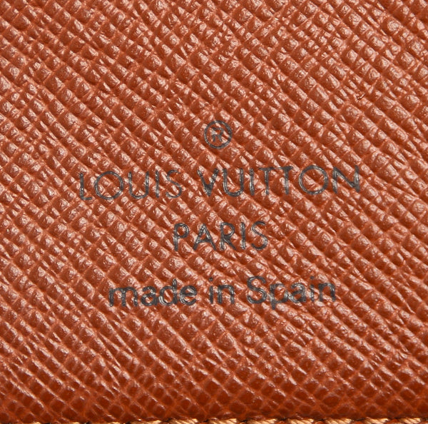 ルイ ヴィトン モノグラム アジェンダPM R20005 ブラウン 茶 PVC レザー 手帳カバー ユニセックス LOUIS VUITTON 中古