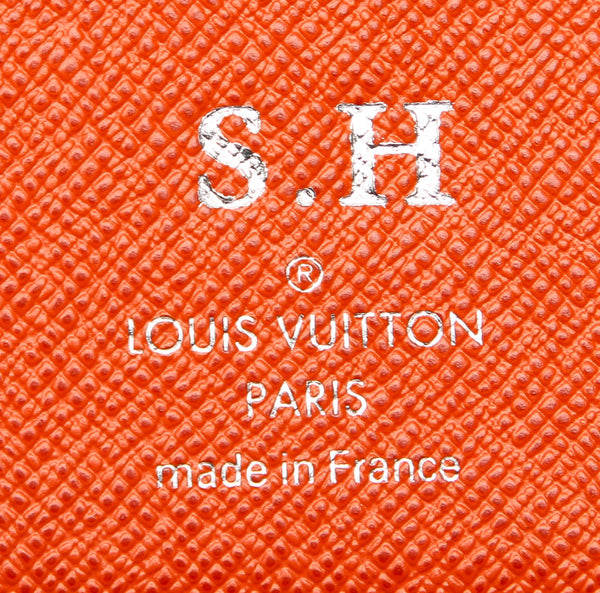 ルイ ヴィトン タイガ ポルトフォイユ  ブラザ M32839 オレンジ レザー 長財布 メンズ LOUIS VUITTON 中古