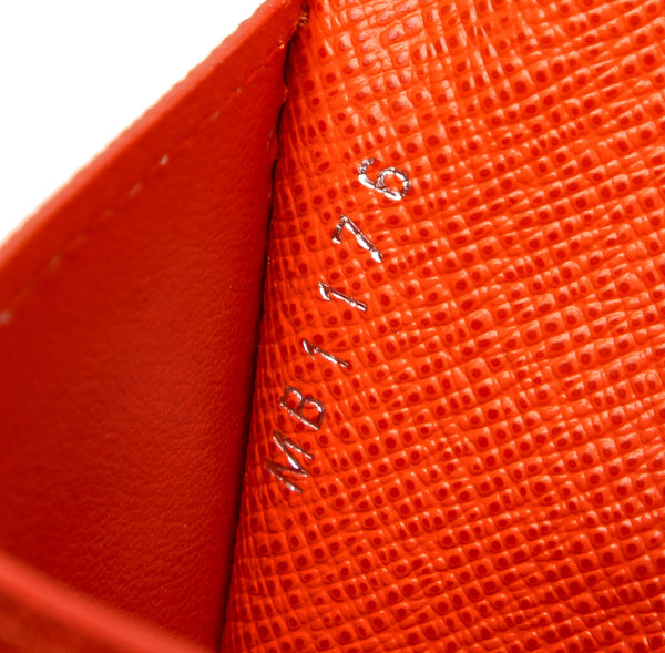 ルイ ヴィトン タイガ ポルトフォイユ  ブラザ M32839 オレンジ レザー 長財布 メンズ LOUIS VUITTON 中古