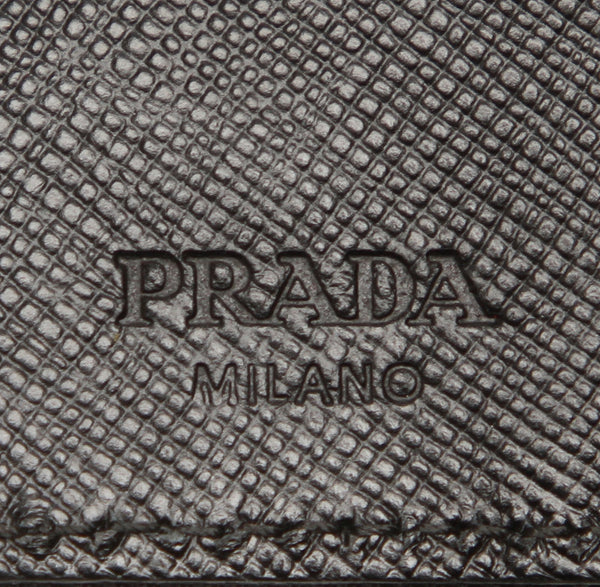 プラダ ブラック 黒 ナイロン レザー キーケース レディース PRADA 中古