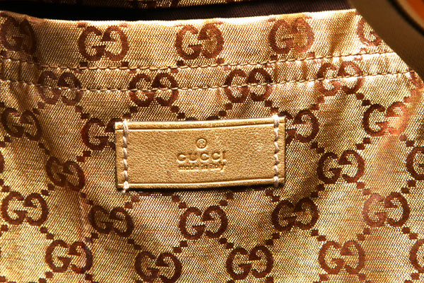 グッチ GGクリスタル 189669 ブラウン 茶 PVC トートバッグ ユニセックス GUCCI 中古