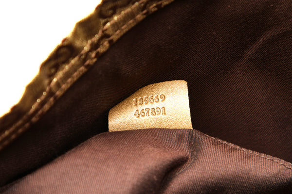 グッチ GGクリスタル 189669 ブラウン 茶 PVC トートバッグ ユニセックス GUCCI 中古