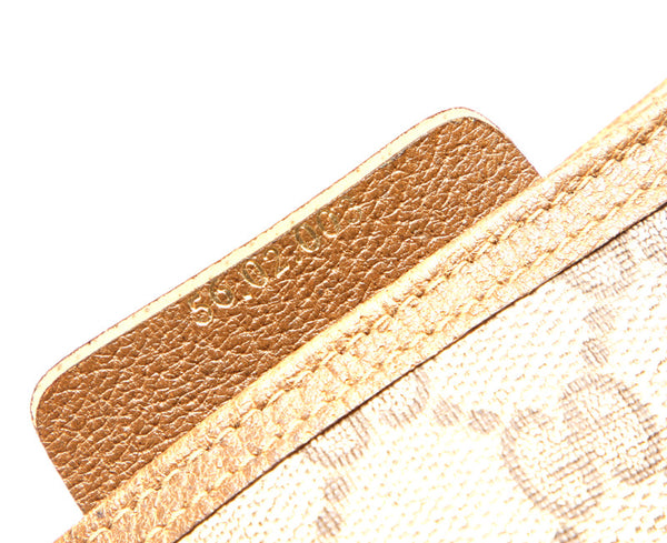 グッチ GGスプリーム シェリー 56.02.003 ブラウン 茶 PVC レザー トートバッグ ユニセックス GUCCI 中古