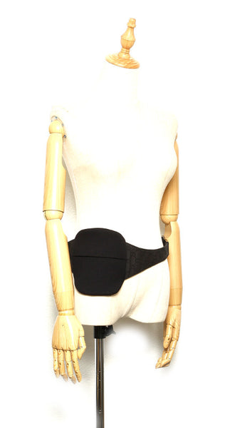 グッチ GGキャンバス 018 002058 1615 ブラック キャンバス レザー ウエストバッグ ユニセックス GUCCI 【中古】