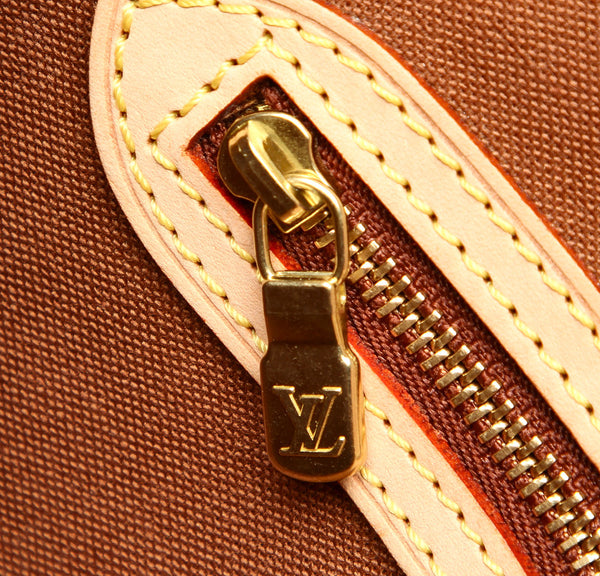 ルイ ヴィトン モノグラム ソローニュ M42250 ブラウン 茶 PVC レザー ショルダーバッグ  LOUIS VUITTON 中古