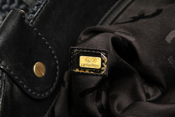 シャネル チェーン ココマーク ストロー レザー ショルダーバッグ レディース CHANEL 中古