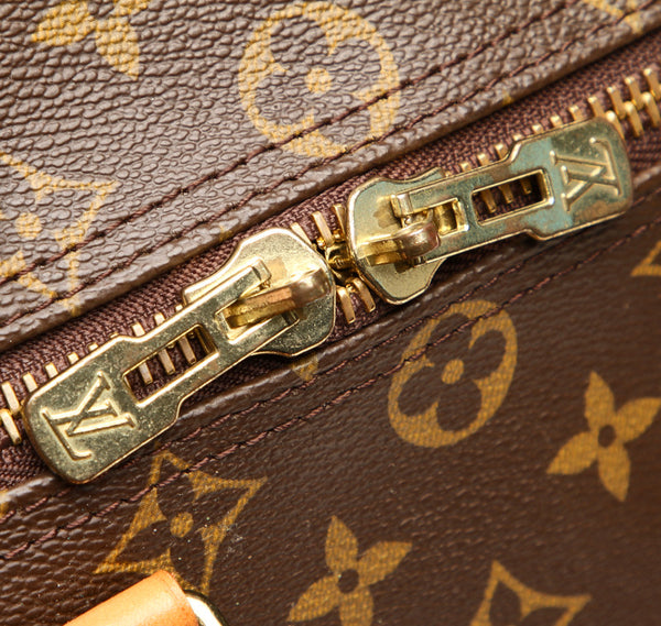 ルイ ヴィトン モノグラム キーポル バンドリエール45 M41418 ブラウン 茶 PVC レザー ボストンバッグ ユニセックス LOUIS VUITTON 中古