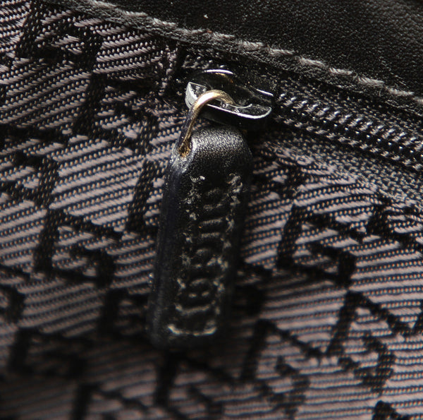 グッチ 002-1099 ブラック 黒 レザー ショルダーバッグ レディース GUCCI 中古