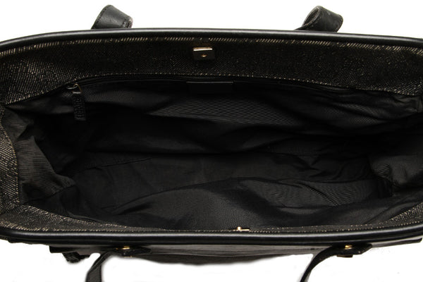 グッチ GGキャンバス 92730 グレー キャンバス レザー トートバッグ レディース GUCCI 中古