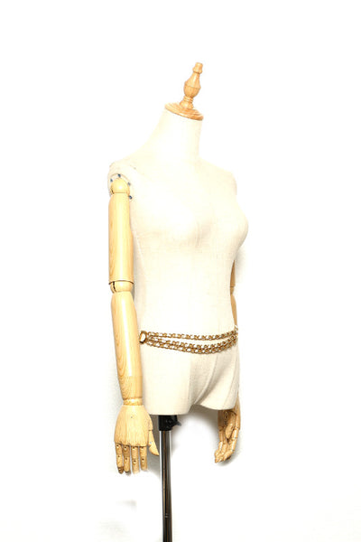 ドルチェアンドガッバーナ チェーン ゴールド メッキ ベルト レディース DOLCE&GABBANA 中古