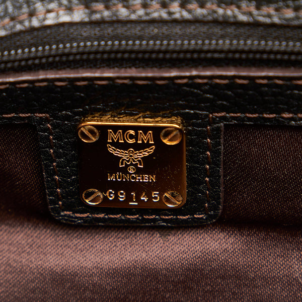 エム シー エム ハンドバッグ ショルダーバッグ 2WAY ブラック レザー レディース MCM 【中古】