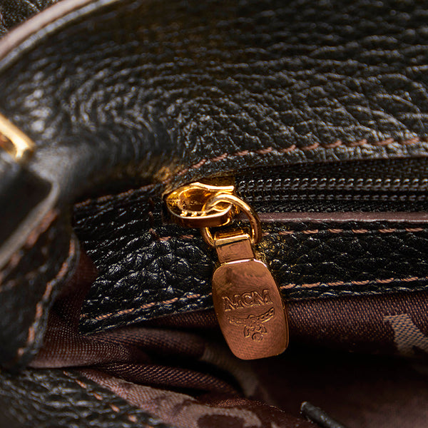 エム シー エム ハンドバッグ ショルダーバッグ 2WAY ブラック レザー レディース MCM 【中古】