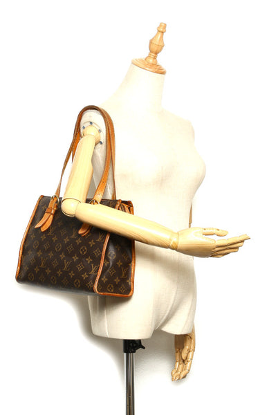 ルイ ヴィトン モノグラム ポパンクールオ M40007 ブラウン 茶 PVC レザー トートバッグ レディース LOUIS VUITTON 中古