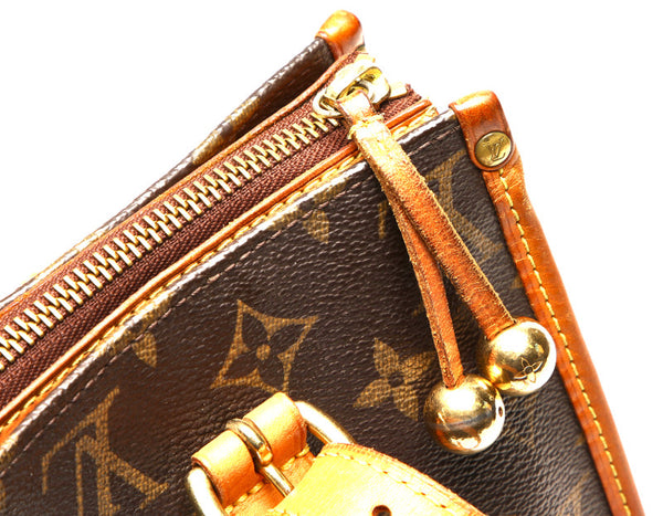 ルイ ヴィトン モノグラム ポパンクールオ M40007 ブラウン 茶 PVC レザー トートバッグ レディース LOUIS VUITTON 中古