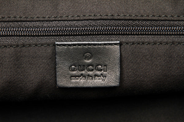 グッチ アビー GGキャンバス 211982 ブラック 黒 キャンバス レザー トートバッグ レディース GUCCI 中古