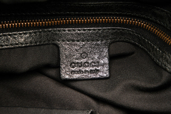 グッチ ソーホー 223951 ブラック レザー ショルダーバッグ レディース GUCCI 中古