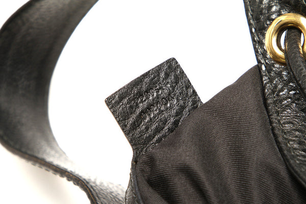 グッチ ソーホー 223951 ブラック レザー ショルダーバッグ レディース GUCCI 中古