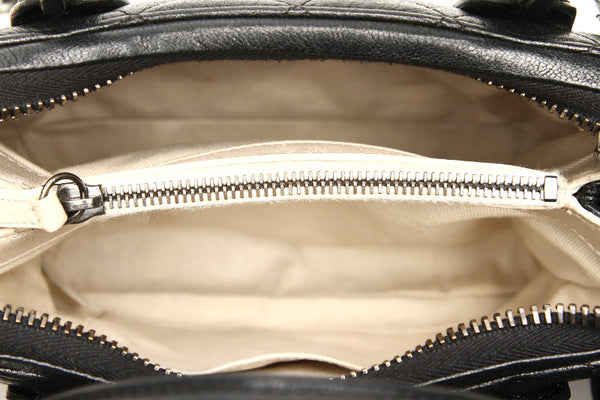 シャネル マトラッセ ブラック ラムスキン ハンドバッグ チェーン ショルダーバッグ 2WAY レディース CHANEL 中古
