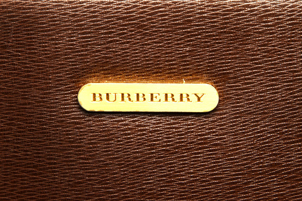 バーバリー ブラウン 茶 レザー ハンドバッグ レディース BURBERRY 中古