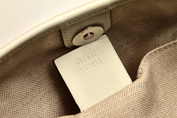 グッチ マイクログッチ スター 297557 ホワイト 白 PVC レザー ハンドバッグ  GUCCI 中古