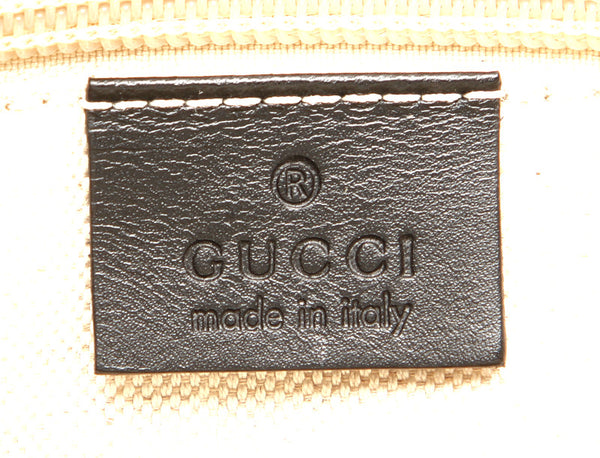 グッチ レオパード 341739 ブラック グレー キャンバス レザー トートバッグ ユニセックス GUCCI 中古