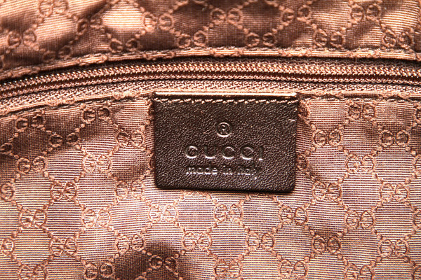 グッチ シェリー バンブー 001 4095 カーキ ブラウン キャンバス レザー ハンドバッグ ショルダーバッグ 2WAY レディース GUCCI 中古