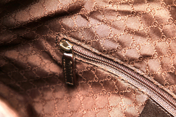 グッチ シェリー バンブー 001 4095 カーキ ブラウン キャンバス レザー ハンドバッグ ショルダーバッグ 2WAY レディース GUCCI 中古