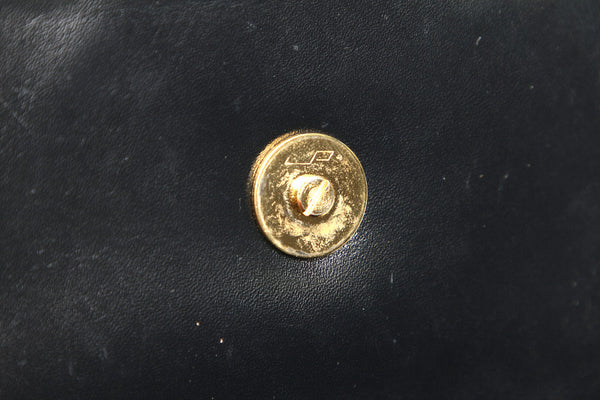 サルヴァトーレフェラガモ ヴァラリボン AQ-21 6164 ブラック 黒 レザー ナイロン ショルダーバッグ レディース Salvatore Ferragamo 中古