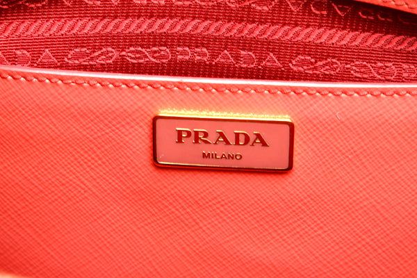 プラダ BN2732 ピンク PVC レザー ハンドバッグ レディース PRADA 中古
