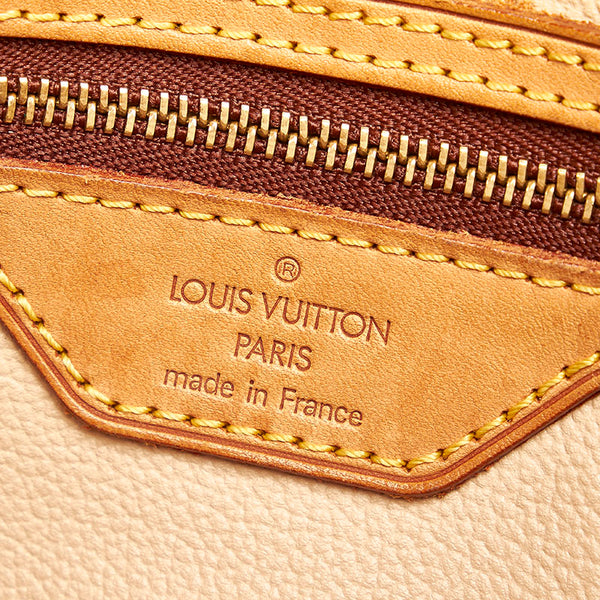 ルイ ヴィトン モノグラム プチ バケットPM M42238 ブラウン PVC レザー トートバッグ レディース LOUIS VUITTON 【中古】